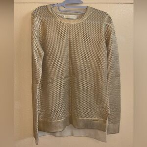 Michael Kors Metallic Gold Sweater